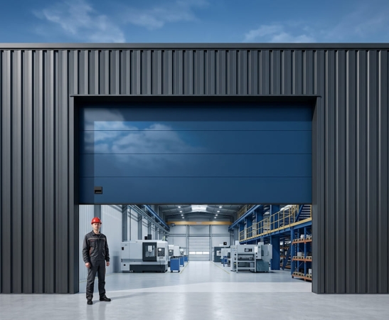 Промышленные ворота Алютех Protrend в Черкесске