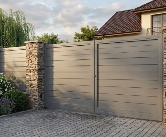 Распашные ворота в Черкесске