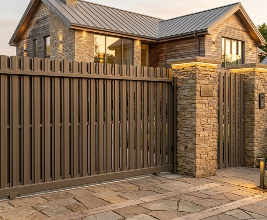 Ворота из штакетника в Черкесске